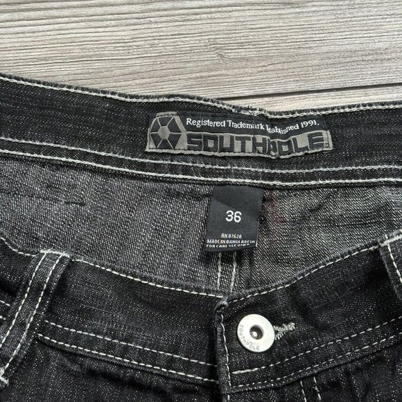 Crazy Vintage Y2K Southpole Brown Tab Baggy Jeans - Picture 4 of 4
